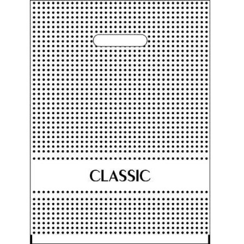 Пакет с прорубной ручкой ПВД 30х40 (50 мкм) Светлый горошек (50/1000 шт.) Интерпак в Екатеринбург — Uralhoz.ru