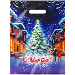 Пакет с прорубной ручкой ПВД 30х40 (35 мкм) Свидание (50/1000 шт.) Интерпак