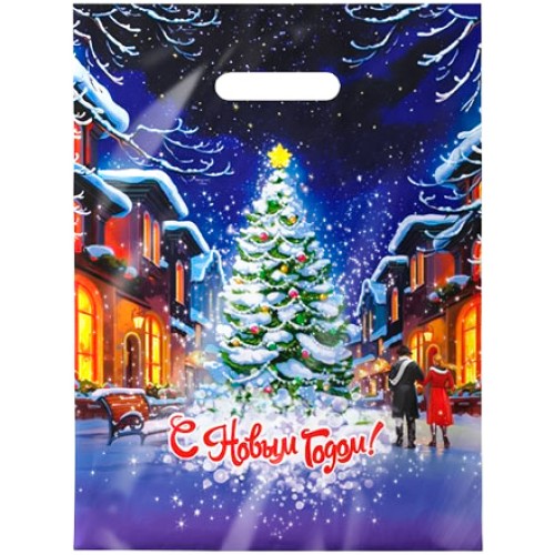 Пакет с прорубной ручкой ПВД 30х40 (35 мкм) Свидание (50/1000 шт.) Интерпак в Екатеринбург — Uralhoz.ru