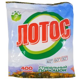 Стиральный порошок 0,4 кг Лотос-эконом (мягкая упаковка) (1/30 шт.)