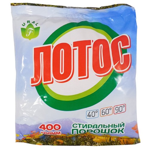 Стиральный порошок 0,4 кг Лотос-эконом (мягкая упаковка) (1/30 шт.) в Екатеринбург — Uralhoz.ru