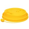 Крышка для стакана (d-80 мм) с питейником желтая МАТОВАЯ ВЗЛП (50/1000 шт.) 3002ж/м в Екатеринбург — Uralhoz.ru