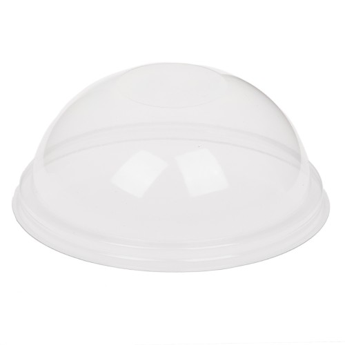 Крышка к стакану ПЭТ купольная БЕЗ ОТВЕРСТИЯ D-95 мм, h-40 мм (50/1000 шт.) ПолиЭР в Екатеринбург — Uralhoz.ru