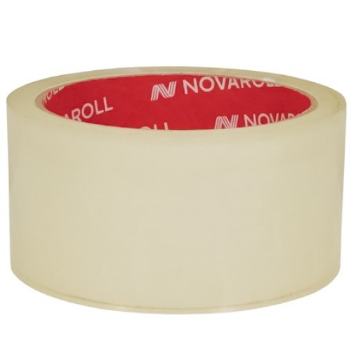 Лента клейкая (38 мкм) 48 мм х  40 м прозрачная NOVAROLL 202 арт.0120-222Х (6/72 шт.) в Екатеринбург — Uralhoz.ru
