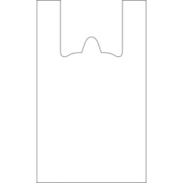 Пакет-майка ПНД 35+21х70 (14 мкм) белая СоюзПолимер (100/1000 шт.)