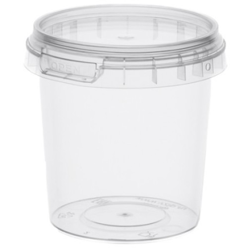 Контейнер круглый 155 мл (Н-70, D-69) упорное кольцо+конт.замок (400 шт.) ВЗЛП комплект 1509кп в Екатеринбург — Uralhoz.ru