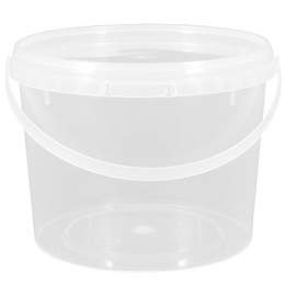 Ведро с крышкой и ручкой 0,8 л (неокр) Инпласт (260 шт.)