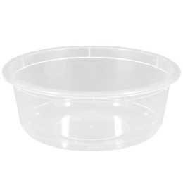ВЗЛП-115-250 мл (PP) Дно круглое прозрачное (D-115, H-43 мм) (50/500 шт.) 1546п