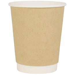 Стакан ГН 250 мл (d-80 мм) бумажный, 2-х сл. КРАФТ (25/500 шт.)