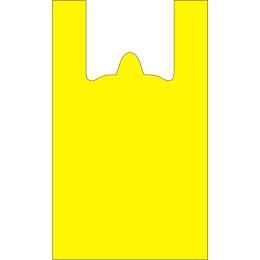 Пакет-майка ПНД 30+16х55 (17 мкм) желтая Солпласт (100/1000 шт.)