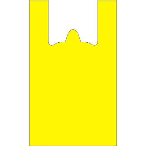 Пакет-майка ПНД 30+16х55 (17 мкм) желтая Солпласт (100/1000 шт.) в Екатеринбург — Uralhoz.ru