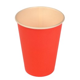 Стакан ГН 350 мл (d-90 мм) бумажный Красный (50/800 шт.) ViRiDo