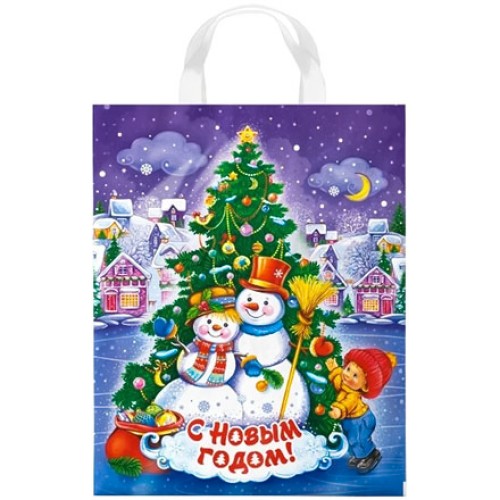 Пакет с петлевой ручкой ПВД 28х35 (55 мкм) Потеха (25/500 шт.) Интерпак в Екатеринбург — Uralhoz.ru