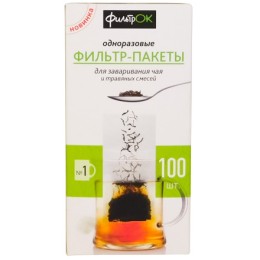 Фильтр-пакет для чая №1 (малые) 100 шт. (1/30 шт.)