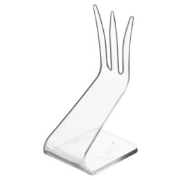 Держатель креманка Трезубец прозрачная (15/180 шт.) 5117п