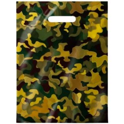 Пакет с прорубной ручкой ПВД 30х40 (50 мкм) Хаки (50/1000 шт.) Интерпак