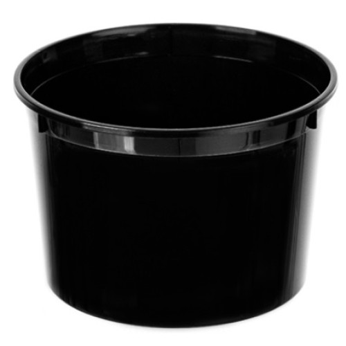 Контейнер круглый 500 мл (Н-75, D-112) ВЗЛП ЧЕРНЫЙ (198 шт.) комплект 1240кч в Екатеринбург — Uralhoz.ru