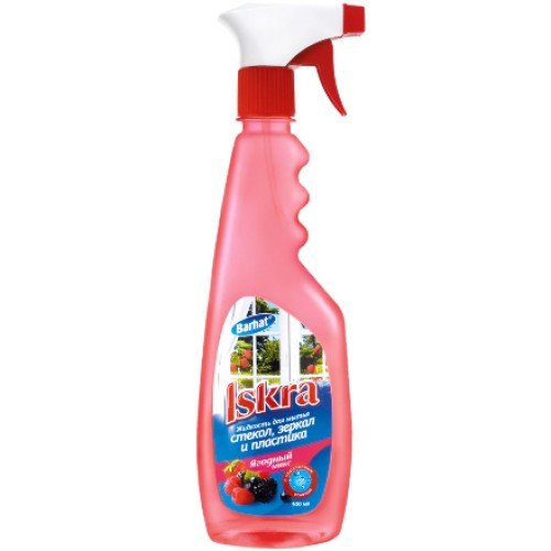 Средство моющее для стекол 0,5 л Искра Бархат Ягодный микс (1/15 шт.) арт. I116 в Екатеринбург — Uralhoz.ru