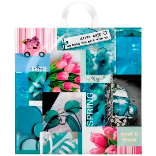 Пакет с петлевой ручкой ПВД 44х44 (70 мкм) Дежавю (25/250 шт.) Интерпак в Екатеринбург — Uralhoz.ru