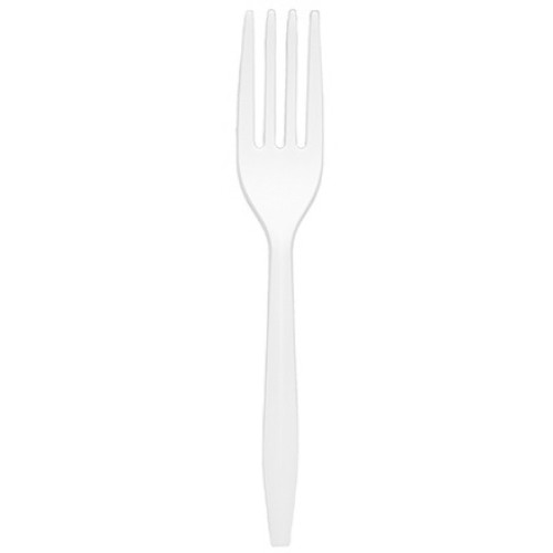 Вилка одноразовая 150 мм компакт (PP) белая (ВЗЛП) (50/1000 шт.) 4056б в Екатеринбург — Uralhoz.ru