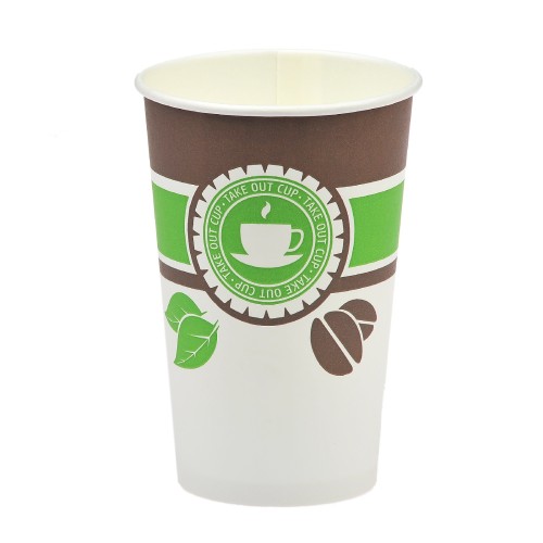 Стакан ГН 400 мл (d-90 мм) бумажный Чай, кофе (50/800 шт.) ViRiDo в Екатеринбург — Uralhoz.ru