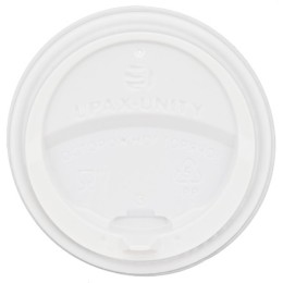 Крышка для стакана (d-80 мм) закрытый питейник БЕЛАЯ UpaxUnity (50/2000 шт.)