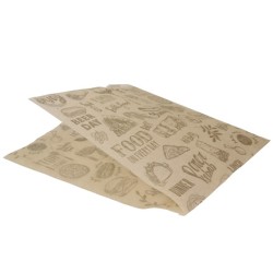 Уголок бумажный 170х160 бежевый подпергамент с печатью Фаст фуд ViRiDo (100/3000 шт.)