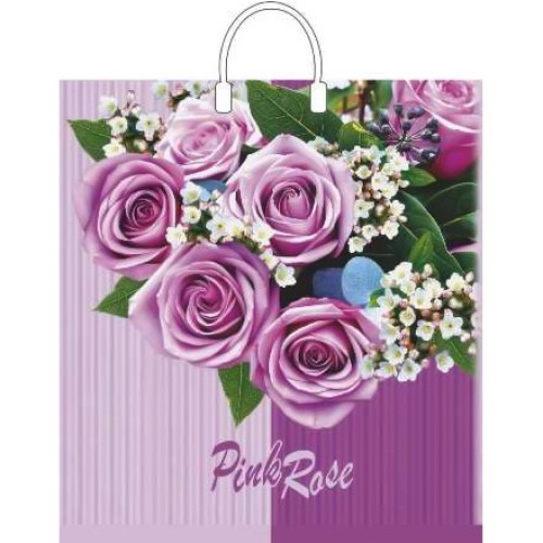 Пакет с пластиковой ручкой ПВД 40х44 (100 мкм) Камилла лам. (10/100 шт.) Интерпак в Екатеринбург — Uralhoz.ru