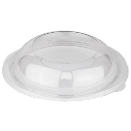 СпК-190 (PET) Крышка ВЫСОКАЯ к круглому контейнеру прозрачная ПолиЭР (75/300 шт.)