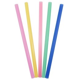 Трубочки д/BabbleTea 12х240 мм без изгиба ЦВЕТНЫЕ (250 шт.) (1/12 шт.)