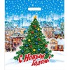 Пакет с прорубной ручкой ПВД 40х47 (45 мкм) Городская елка (50/500 шт.) Интерпак в Екатеринбург — Uralhoz.ru