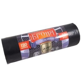 Мешок д/мусора ПВД 120 л (10 шт.) рулон 2-х слойный БРОНЯ (1/10 шт.) ВР-0010