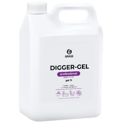 Средство от засоров 5,3 кг Digger-GEL GRASS Professional (1/4 шт.) 125206 в Екатеринбург — Uralhoz.ru
