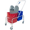 Уборочная тележка двухведёрная 2х25 л с отжимом (1/2 шт.) Россия 1028389 в Екатеринбург — Uralhoz.ru