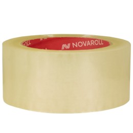 Лента клейкая (38 мкм) 48 мм х 120 м прозрачная NOVAROLL 202 арт.0120-2440Х (6/24 шт.)