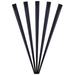 Пики пласт. Призма ЧЕРНАЯ 90 мм (500 шт.) в ПЛАСТ.КОРОБОЧКЕ (1/20 шт.)