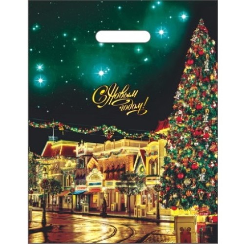 Пакет с прорубной ручкой ПВД 31х40 (60 мкм) Фиеста (50/500 шт.) Интерпак в Екатеринбург — Uralhoz.ru