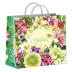 Пакет мягкий пластик 30х30 (150 мкм) Музыка цветов лам. (10/40 шт.) Интерпак