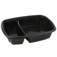 К-230-2х170х50 (PP) Дно прямоугольное черное 950 мл ПолиЭР (50/300 шт.)