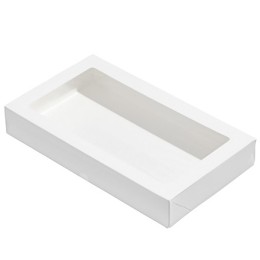 Упаковка на вынос с окном 1450 TABOX PRO БЕЛЫЙ 260х150х40 (25/200 шт.) OSQ