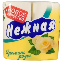 Туалетная бумага 2 сл. 4 шт. Нежная Роза  (1/12 шт.)