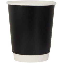Стакан ГН 250 мл (d-80 мм) бумажный, 2-х сл. Черный (30/600 шт.) ViRiDo