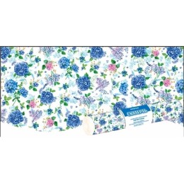 Скатерть в рулоне ПВД 120х160 (35 мкм) Гортензия (5 шт.) (1/25 шт.) Интерпак