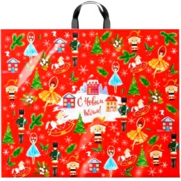 Пакет с петлевой ручкой ПВД 60х50 (70 мкм) Щелкунчик (25/250 шт.) Интерпак