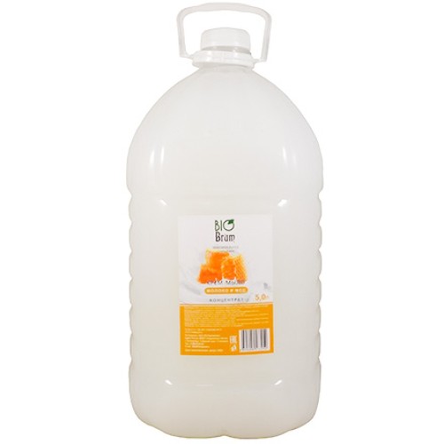 Мыло жидкое 5,0 л КРЕМ Brum Молоко и мед (1 шт.) в Екатеринбург — Uralhoz.ru