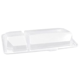 КД-009Н Крышка для контейнера (низкая) прозрачная КадоПрим (1000 шт.) АКЦИЯ