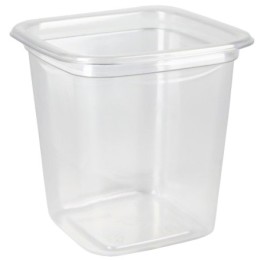 СпК-0909 400 мл (PET) Дно квадратное прозрачное ПолиЭР (50/500 шт.)