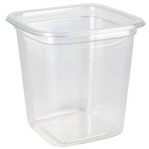 СпК-0909 400 мл (PET) Дно квадратное прозрачное ПолиЭР (50/500 шт.) в Екатеринбург — Uralhoz.ru