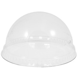 Крышка к стакану ПЭТ купольная БЕЗ ОТВЕРСТИЯ D-95 мм, h-53 мм (50/1000 шт.) UPAX-UNITY