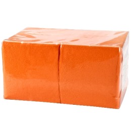 Салфетка 24х24 (1 сл.) 400 оранжевая Бигпак Интенсив Оригами (1/12 шт.)